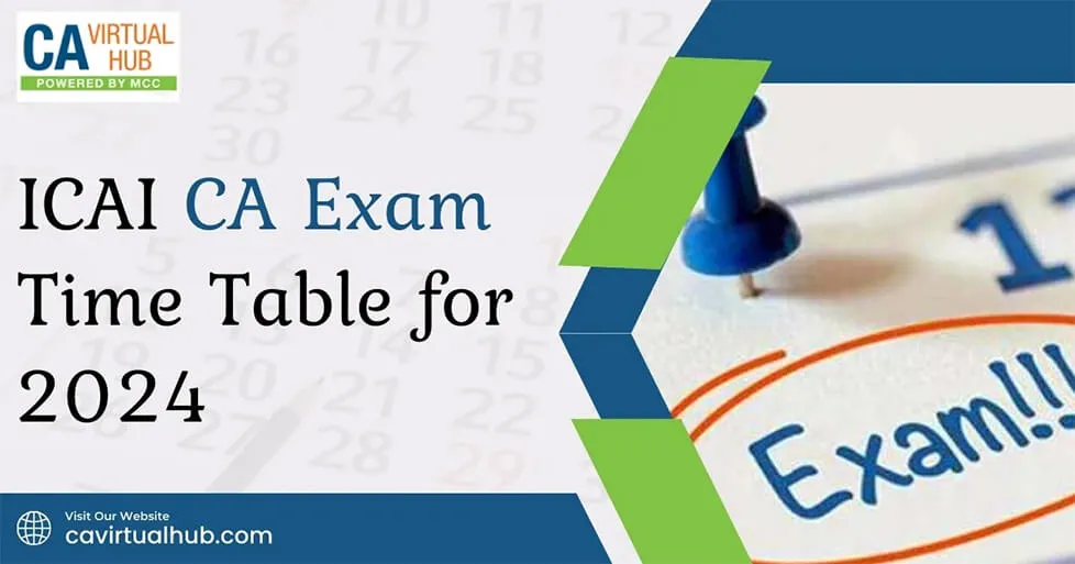 ICAI CA Exam Time Table for June 2024