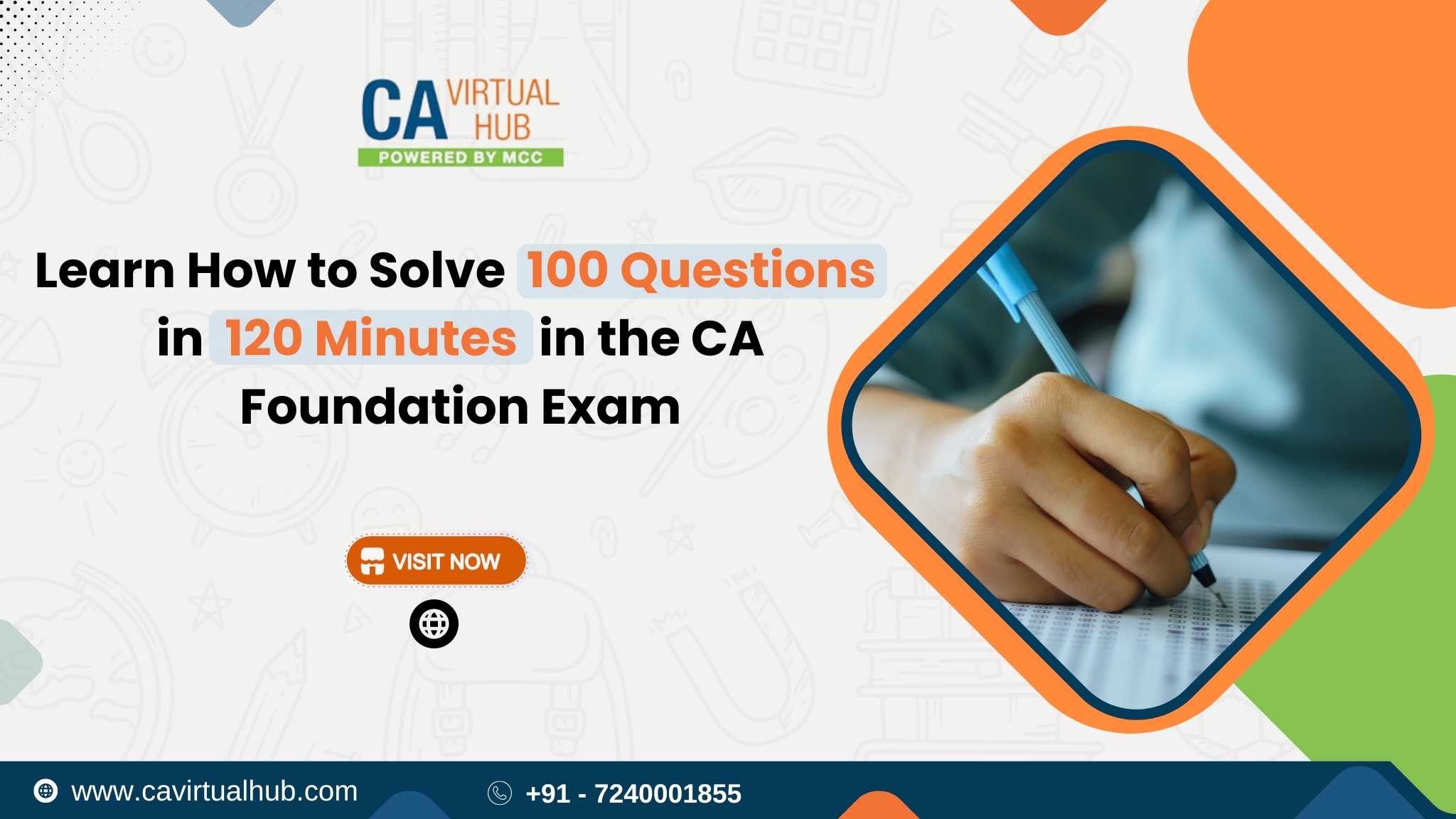 Learn, How to Solve 100 Questions in 120 Minutes in the CA Foundation Exam