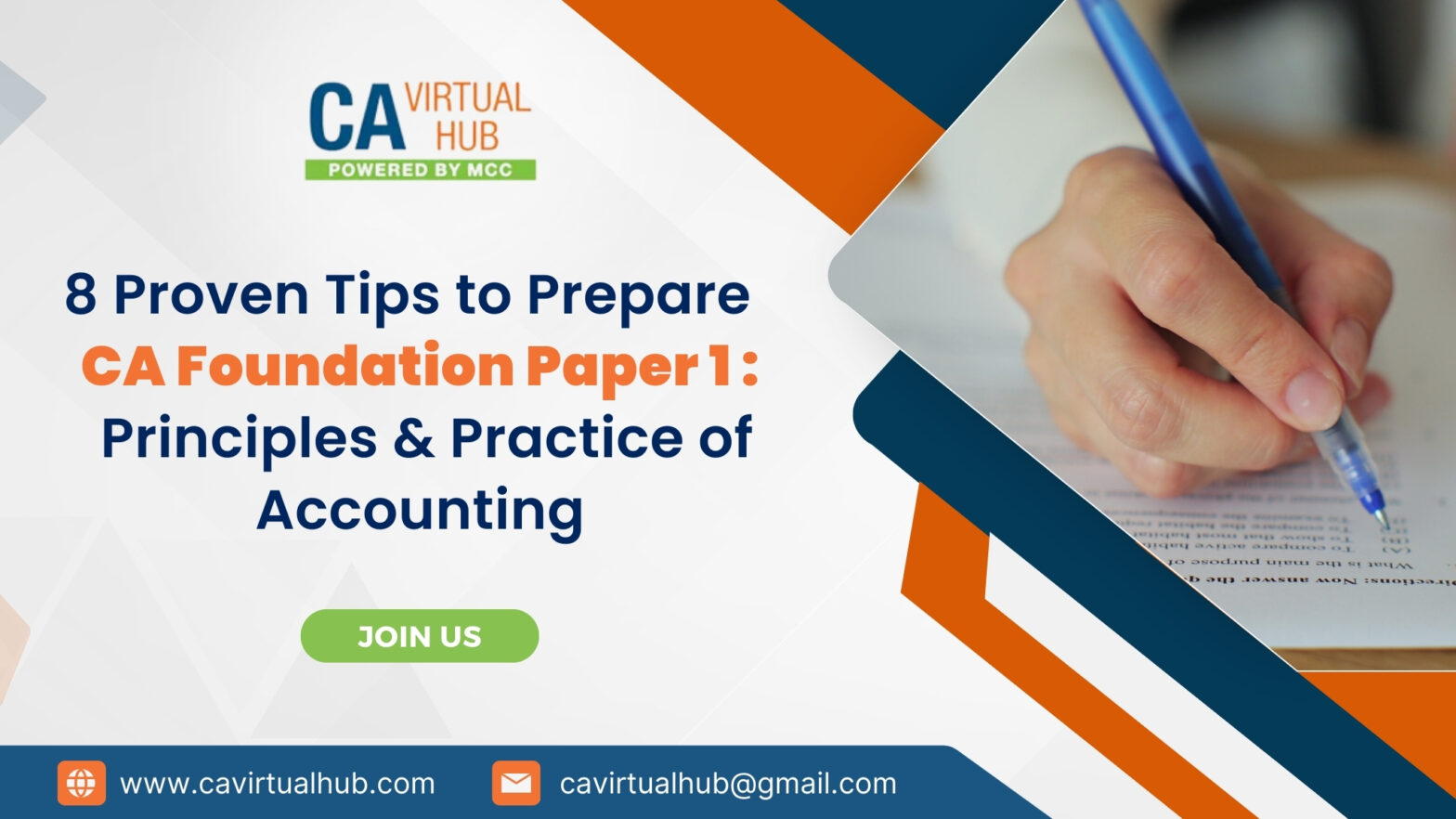 8 Tips for CA Foundation Accountant paper 1
