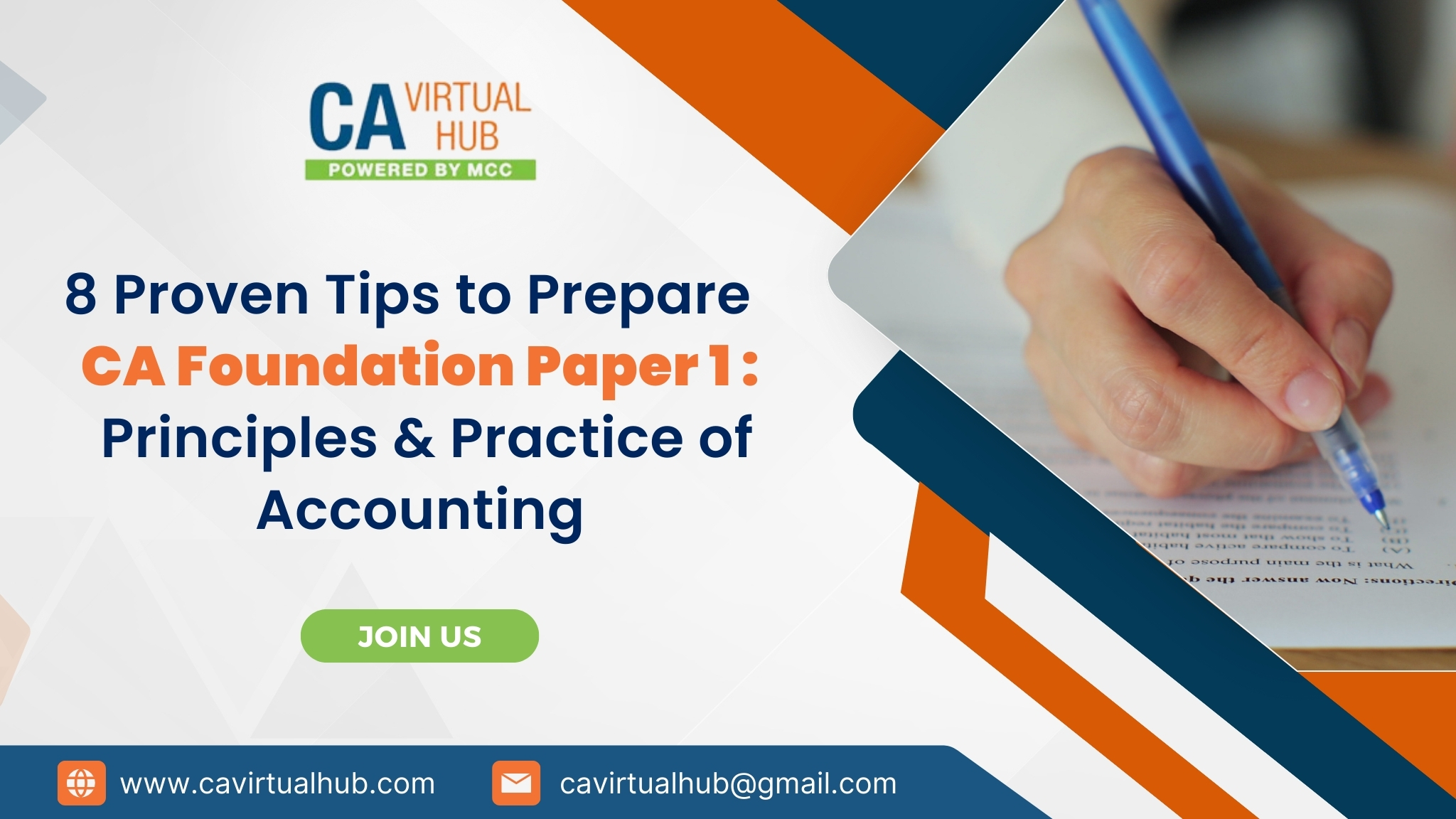 Best 8 Proven Tips for CA Foundation Paper 1- Accounting